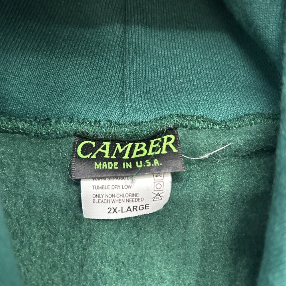 Vintage Dartmouth Hoodie by Camber USA Made Green Pullover Sweatshirt Size 2XL - Picture 12 of 13